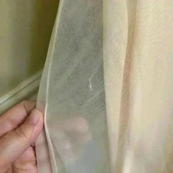 VTG Intime California Pink/Ivory Sheer & Lace Sleeveless Night Gown Womens Sz M - Picture 7 of 8